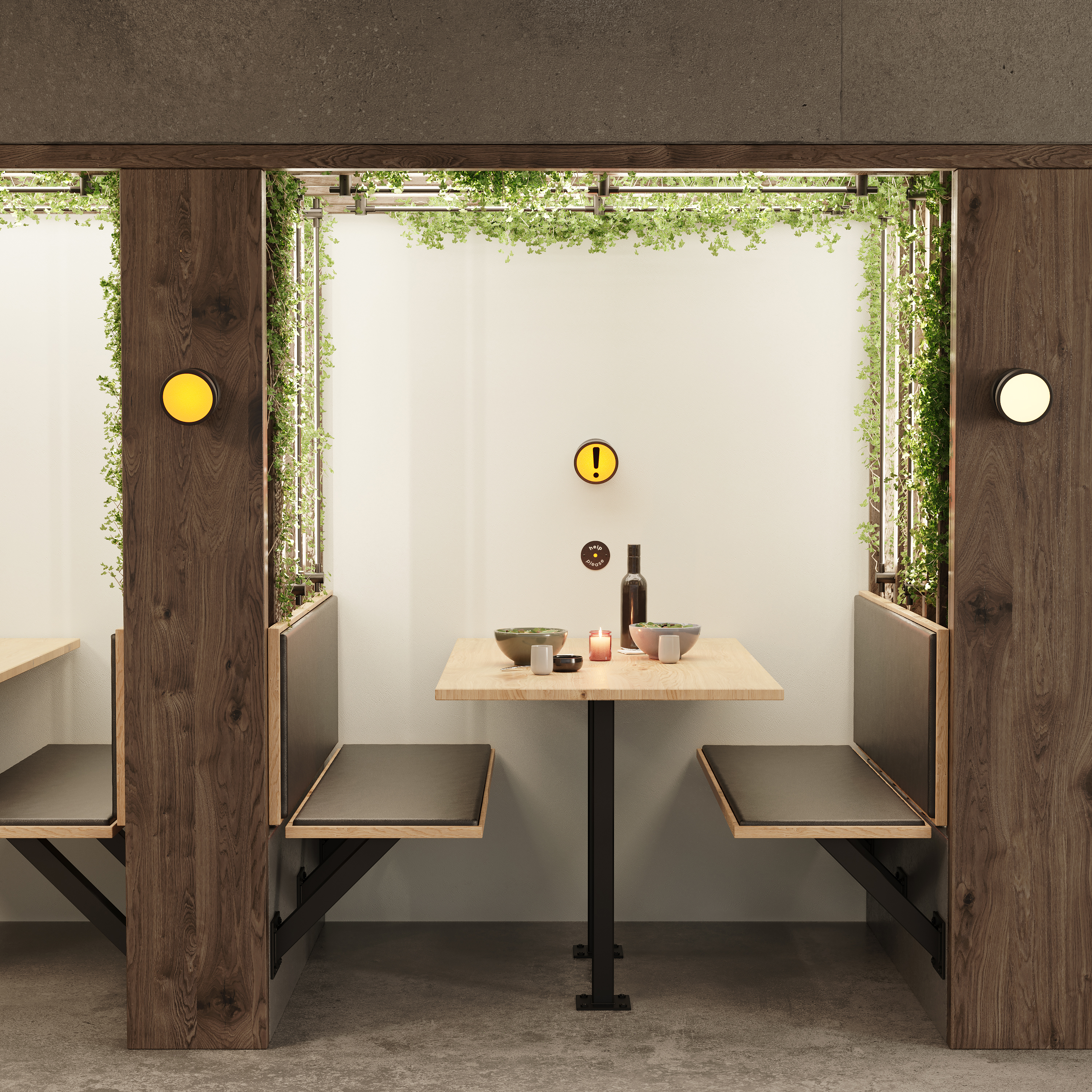 wall light indicator for restaurants